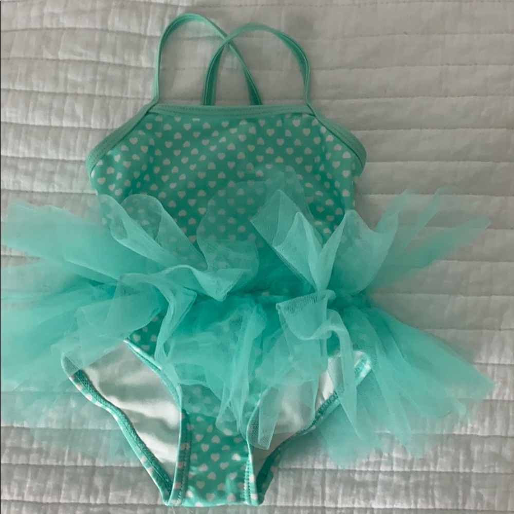 12 month OP bathing suit. Tulle skirt